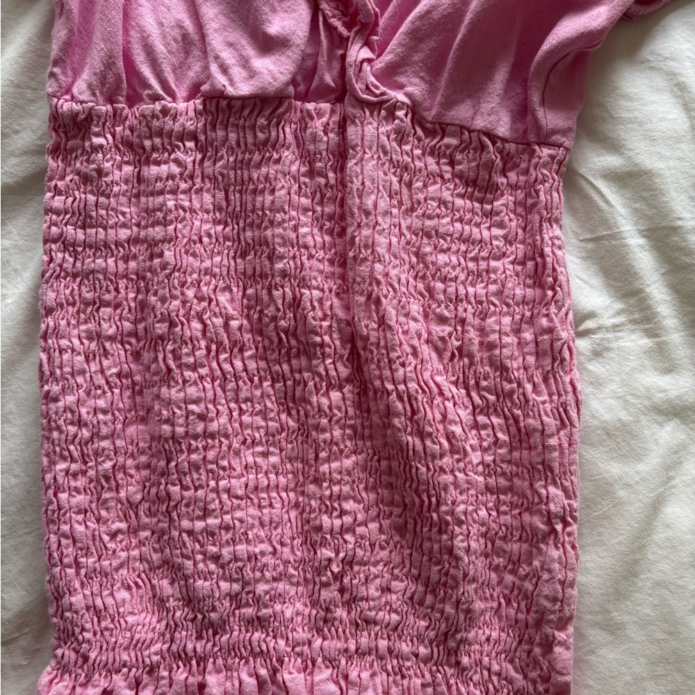 Zara Pink Ruffled Mini Dress - Picture 3 of 4